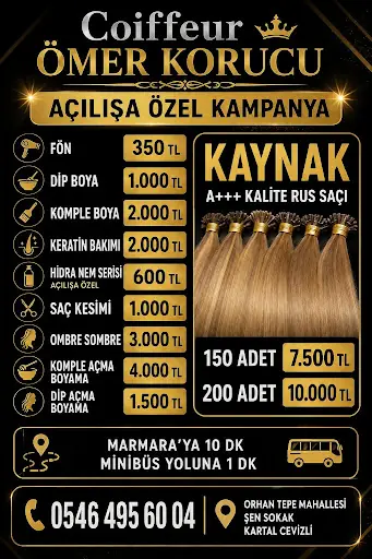 Coiffeur Ömer korucu bayan kuaförü