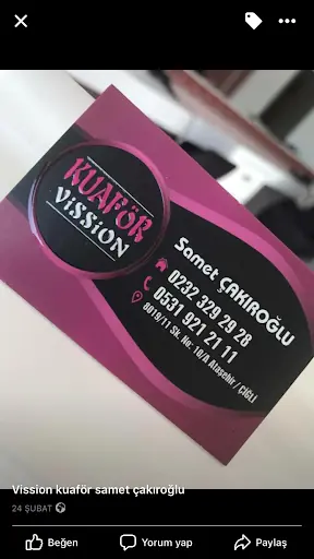 Vission Kuaför Samet-Hacer ÇAKIROĞLU 2