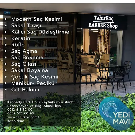 Tahir Koç barber shop yedi mavi