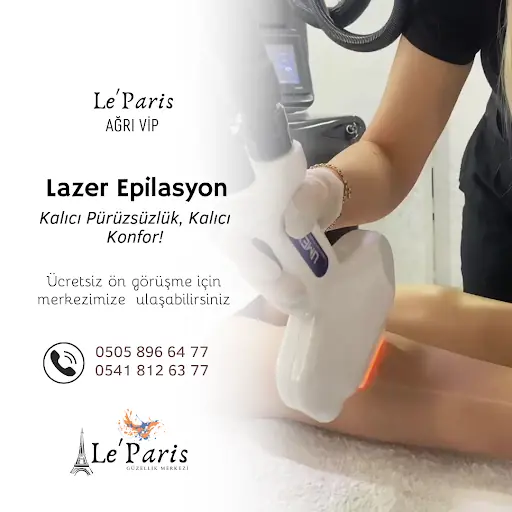 Le'Paris Güzellik AĞRI Şube 2 | Epilasyon, Cilt Bakımı, Bölgesel Zayıflama, Kalıcı Makyaj, Estetik, Kuaför Hizmetleri... 2