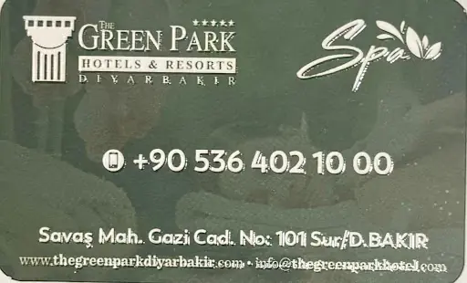 Diyarbakır Spa & Masaj The Green Park Hotel 2