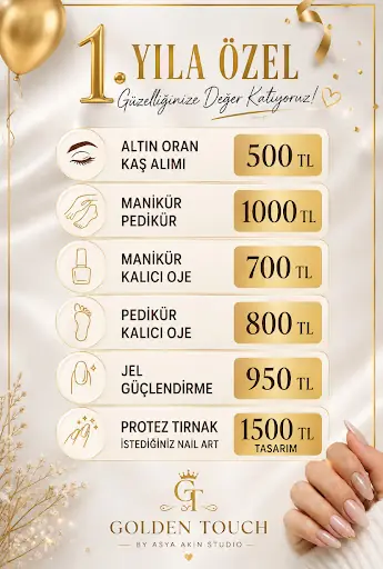 BORNOVA GÜZELLİK VE TIRNAK SALONU | Golden Touch By Asya Akın Studio