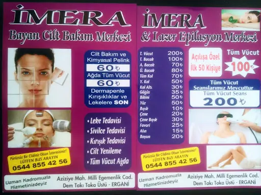 İmera Bayan Güzellik Salonu, Lazer Epilasyon & Cilt Bakım Merkezi