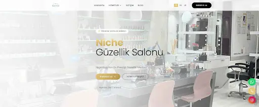 Niche Kuaför Güzellik Salonu Protez Tırnak Cilt Bakımı Saç Tasarım