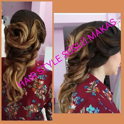 Hair Style Süslü Makas bayan kuaförü